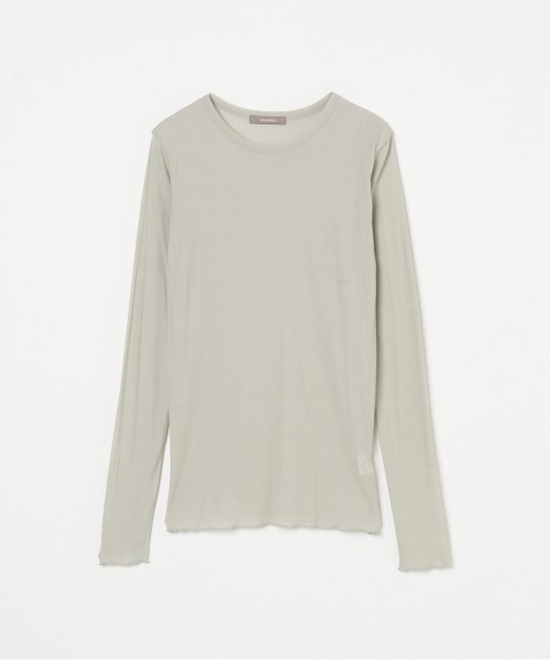 HELIOPOLE tシャツ 「smooth skin series」SHEER RIB JERSEY