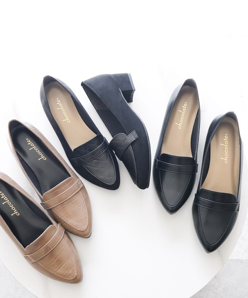 ローファー 晴雨兼用 アーモンドトゥ ローファーパンプス「日本製