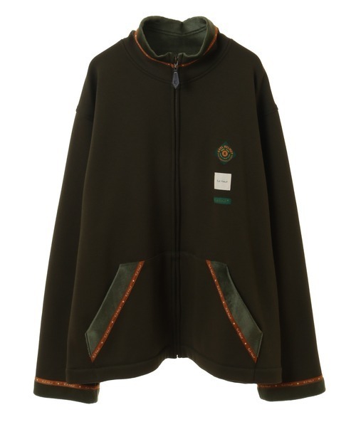 Karl Helmut スウェット ジップアップ 黒 カールヘルム Karl Helmut パーカー バックロゴプリントジップアップ