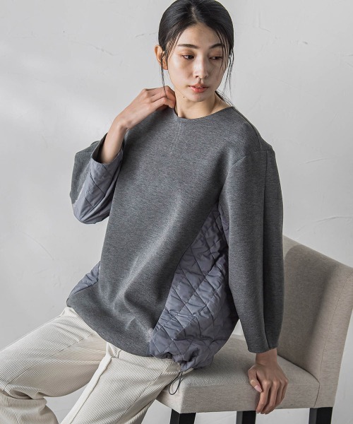 ラエフ　ダンボールキルトカットソー la.f（ラ・エフ） tシャツ 入学式 卒業式 キルトドッキング