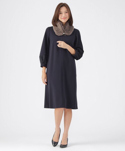 DVF☆ジャージー ルーシュ入り ワンピース♪【送料込】 DVF】ジャージー ミディワンピース ルーシュ入り 関税送料込
