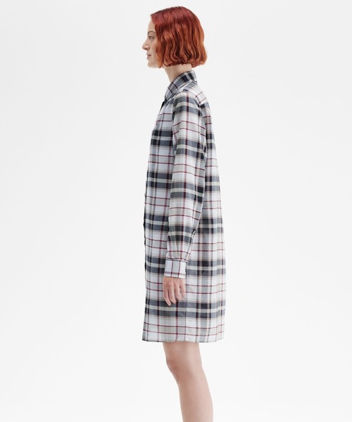 FRED PERRY チェック柄　ワンピース Check Shirt Dress(10 100：WHITE): | FRED PERRY JAPAN