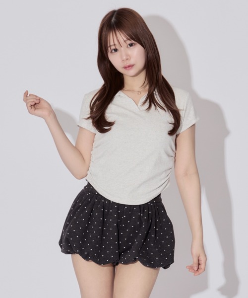 ALLuRing ChaRm ポロシャツ ポロ Side Ruched Polo / サイド
