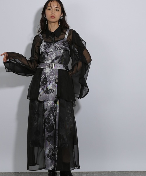 HARE ワンピース リフレクションフラワーキャミワンピース(HARE