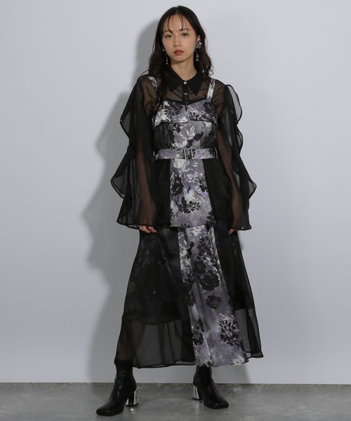 HARE ワンピース リフレクションフラワーキャミワンピース(HARE