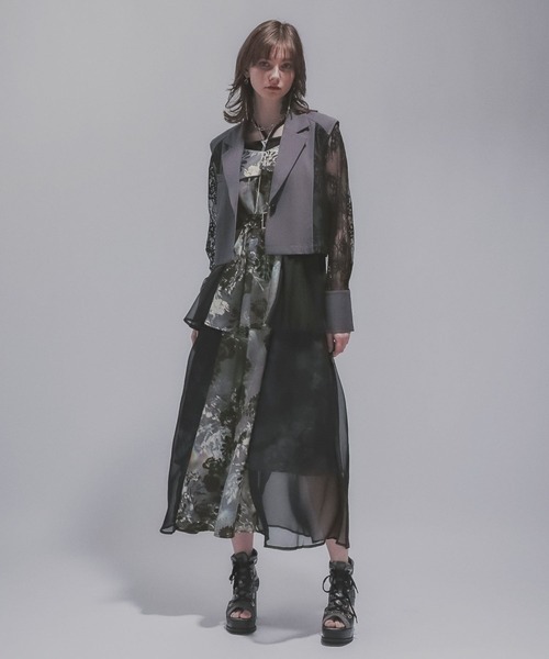 HARE ワンピース HARE｜パイピングシアーワンピース | Rakuten Fashion(楽天