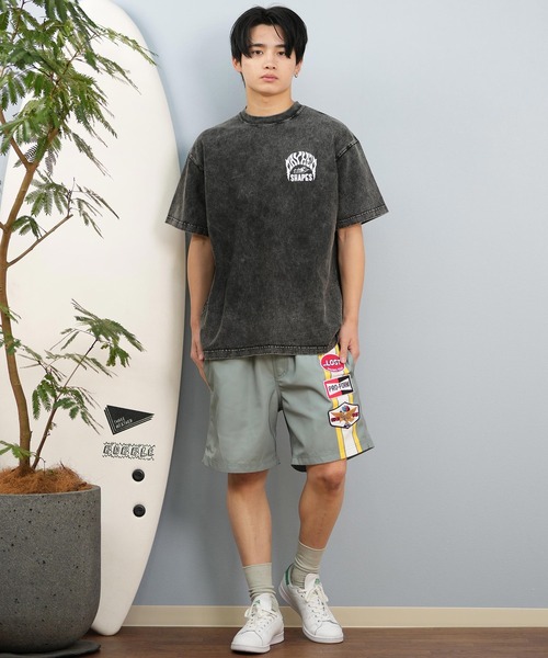 極美品♡24SSローヘンLOHENバイカラーレイヤードTshirt半袖Tシャツ LOST（ロスト） tシャツ 半袖Tシャツ/半袖Tee バックプリント MAYHEM