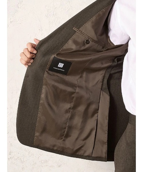 美品 PARSON’S 3点セット スーツ セットアップ ブラウン 2XL 2B スペンサージャケットセットアップ(2colors)（茶・灰）スタイル