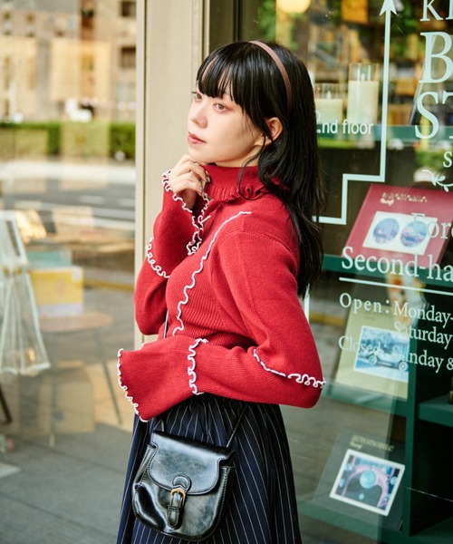 「kutir」 タートルネックニット FREE アイボリー レディース_画像5