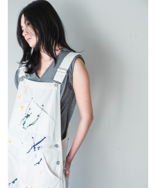 ケイスリー＆コー サロペット オーバーオール PAINT DENIM OVERALL