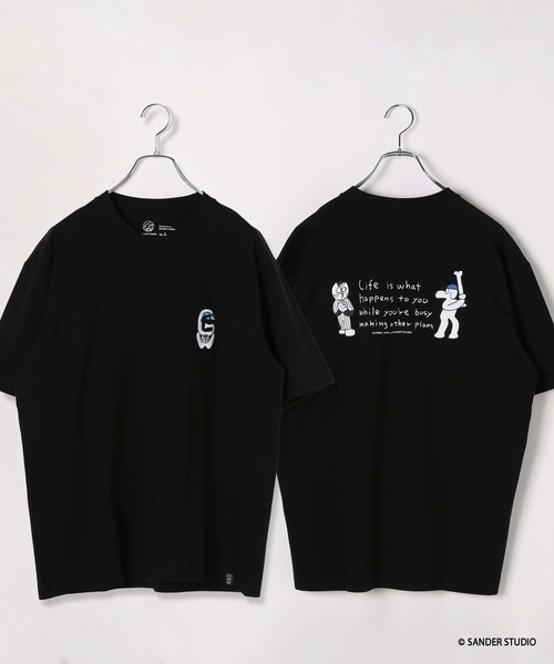 【BLAKELY】ロゴ入り スタジオ リラックスTシャツ GLOBAL WORK tシャツ SANDER STUDIO Tシャツ/323526 メンズ