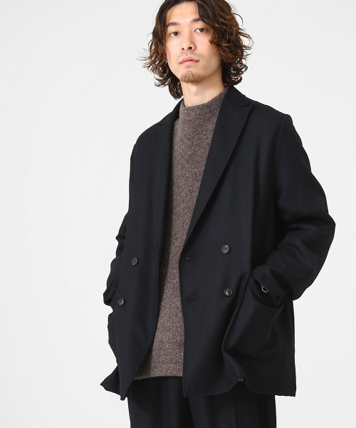marka SHIRT JACKET テーラードジャケット マーカ marka（マーカ） テーラードジャケット 2 ブラック メンズ : ZOZOTOWN