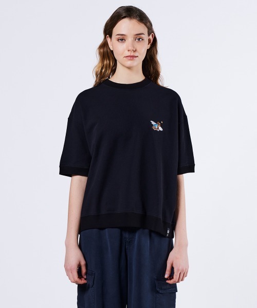 「DOUBLE STANDARD CLOTHING」 半袖Tシャツ FREE ブラック レディース DOUBLE STANDARD CLOTHING 「DOUBLE CLOTHING」 半袖シャツ FREE