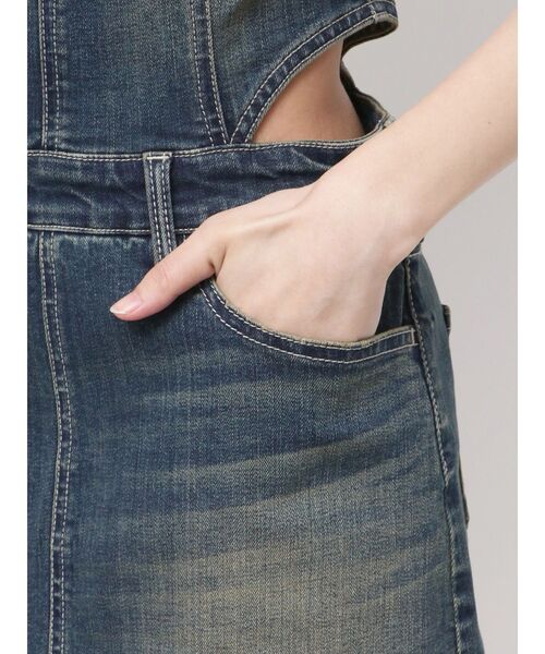 GYDA ワンピース GD MOLD SIDE OPENスカートライクデニム