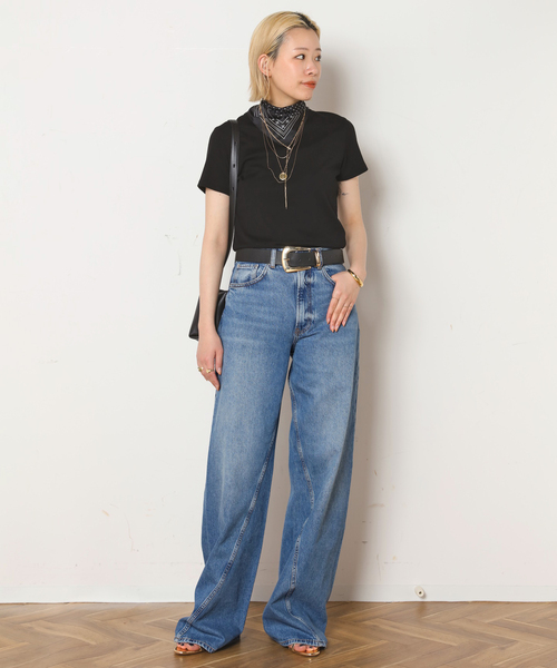 デニム・ジーパン ANINE BING JEANS (A0611429WHD42) ANINE BING Heath Jean - Blizzard Blue