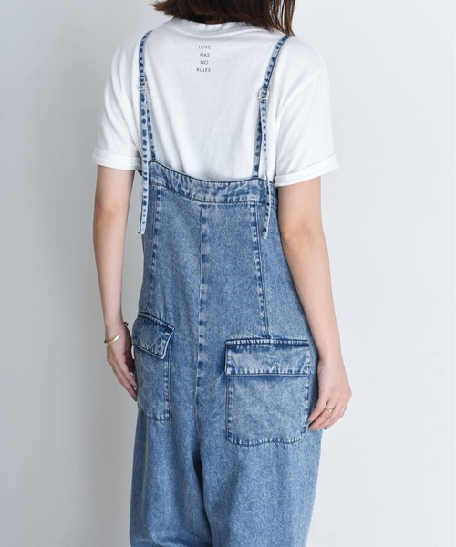 Eimee Law サロペット オーバーオール フロントジップ テンセル