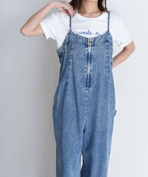 新品☆ Eimee Law フロントジップ デニム サロペット フロントジップ デニム サロペット Eimee Law│Eimee Law