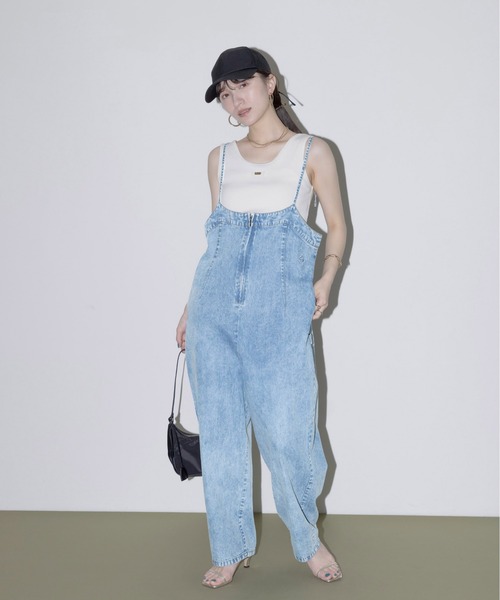 Eimee Law サロペット Eimee Law サロペット オーバーオール フロントジップ テンセル