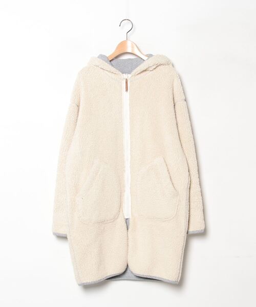 「coen」 ジップアップパーカー FREE グレー レディース_画像3