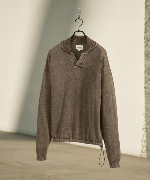 「EMMA CLOTHES」 長袖ニット L ブラウン メンズ