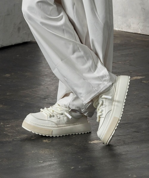 CLOSET スニーカー ロープシューレースレザースニーカー メンズ 