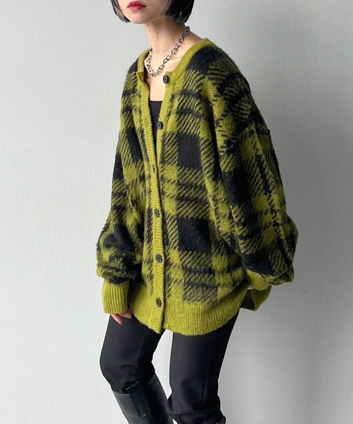 「PAGEBOY」 ニットカーディガン FREE イエロー系その他 レディース_画像6