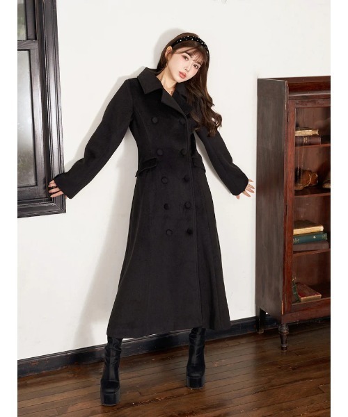 「Darich」 チェスターコート FREE マスタード レディース_画像3