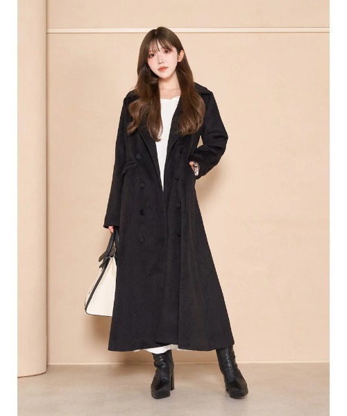 「Darich」 チェスターコート FREE マスタード レディース_画像6