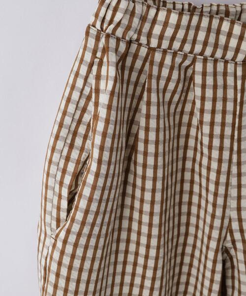 THE SHOP TK ワイドパンツ パンツ 「110-150」ギンガムチェック柄