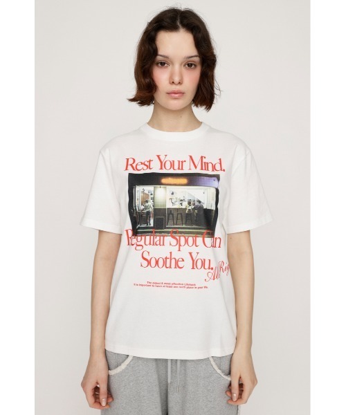 ロゴｔシャツ 半袖 レディース 夏 TAHCHEE ターチー 半袖 Tシャツ レディース カレッジロゴ