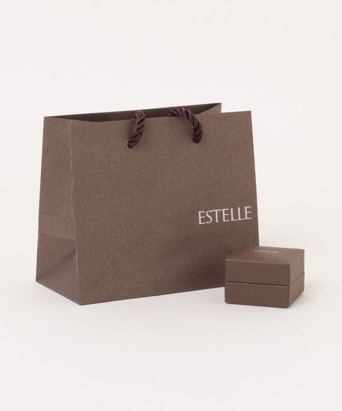 ピアス K10 イエローゴールド フープ ピアス ESTELLE/エステール レディースの画像