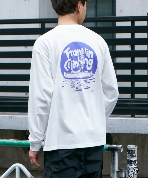 「Franklin Climbing」 長(zhǎng)袖Tシャツ LARGE グレー メンズ