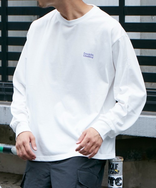 「Franklin Climbing」 長(zhǎng)袖Tシャツ LARGE グレー メンズ