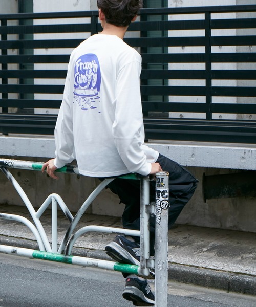 「Franklin Climbing」 長(zhǎng)袖Tシャツ LARGE グレー メンズ