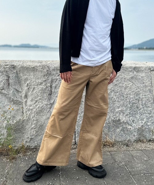 コーデュロイパンツ メンズ ツータック（メンズボトムス、パンツ