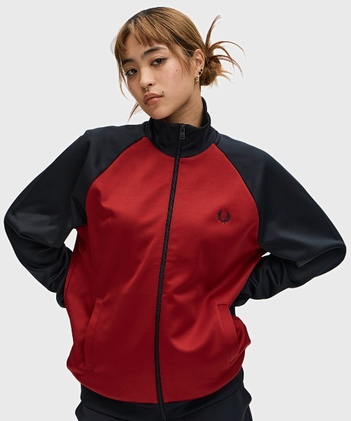 t*b様 Fred Perry バーガンディ ジャージ　トラックジャケット　フレ Fred Perry バーガンディ ジャージ トラックジャケット フレッド