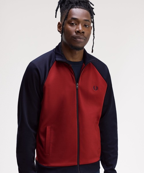 ［極美品］Fred Perry アンコンジャケット　ストレッチ FRED PERRY フレッドペリー ジャージ コントラストテープ