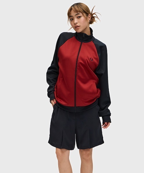 極美品 L】フレッドペリー刺繍トラックジャケットFred古着ジャージトップ　濃灰 FRED PERRY メンズジャージ、スウェット｜ファッション おすすめ