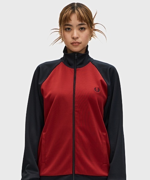 【人気ベロア】FRED PERRYジャージ　レッドゆるだぼ180〜190cm L 別注】FRED PERRY / トラックジャケット（ジャージ）｜FRED