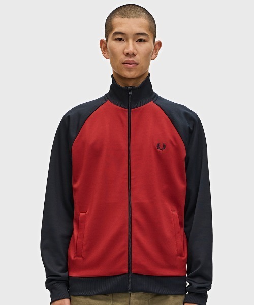FRED PERRY ピーコートストレッチジャージ 中綿入り Taped Track Jacket(10 297：ANCHOR GREY): | FRED PERRY JAPAN