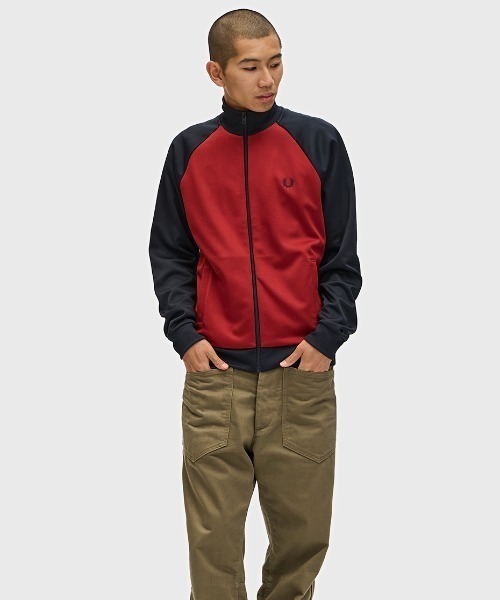 FRED PERRY ジャージ Contrast Sleeve Track Jacket