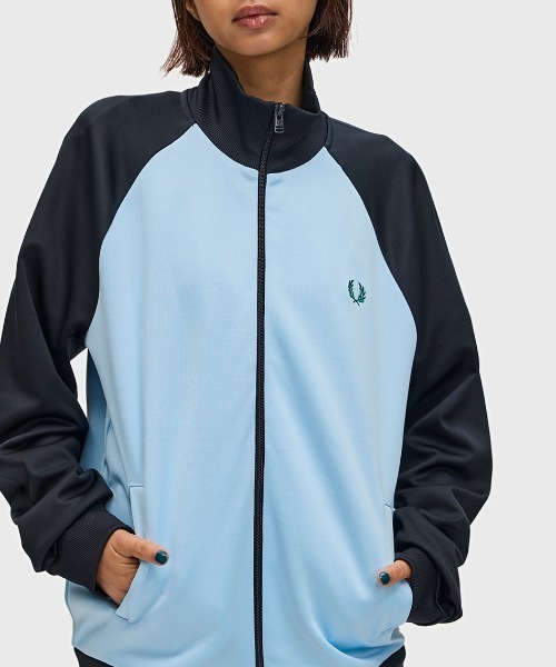 【希少色　Mサイズ】fred perry　トラックジャケット　ライトブルー FRED PERRY(フレッドペリー) トラックジャケット M ブルー