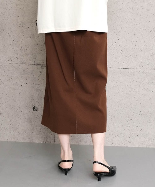 ロング スカート フロントジップナロースカート : ZOZOTOWN Yahoo!店