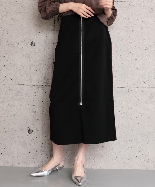 ロング スカート フロントジップナロースカート : ZOZOTOWN Yahoo!店