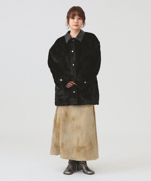 Ray Beams フクレ ジャカード ステンカラーコート Ray BEAMS（レイビームス）の「Ray BEAMS / フクレ ジャカード ステン