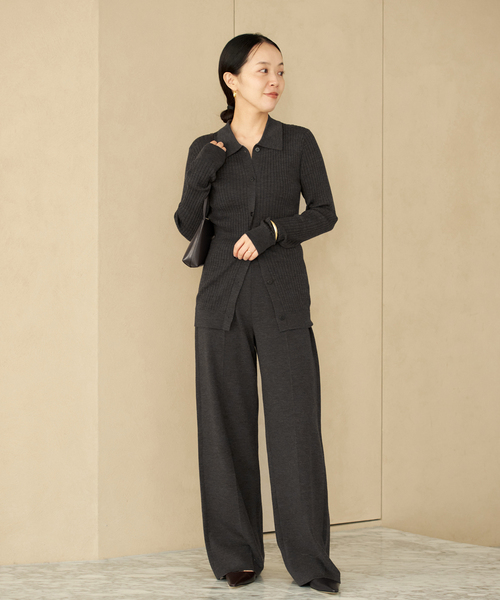 plage（プラージュ） パンツ Center Crease Knit パンツ レディース