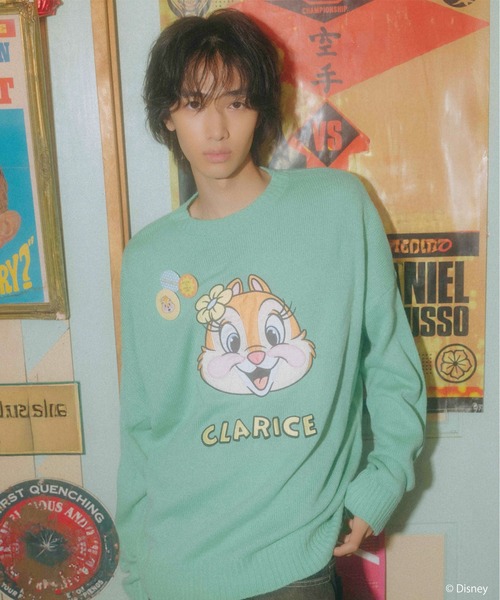 4GEEKs by SPIRALGIRL ニット セーター 「Disney/ディズニー/クラリス