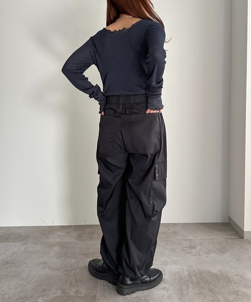 「apres jour mignon」 長袖ニット X-LARGE ブラック レディース_画像8