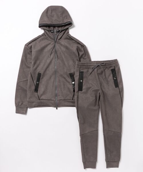 MMMM セットアップ MMMM/ フェイクスウェード/セットアップ/ZIP