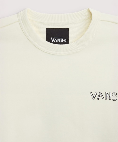 お洒落！ＶＡＮＳレディーストレーナー M ホワイト 新品未使用品 VANS（ヴァンズ） トレーナー スウェット RIROO PENGUIN スウェット